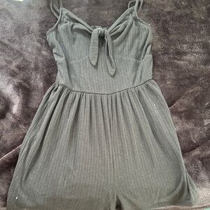 Black Strappy Romper